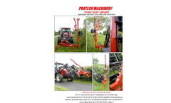 Model P180S - Swing Around Rear Mounted Post Driver Brochure