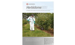 Micron - Model Herbidome 350 - Shielded Sprayer for Weed Control - Brochure