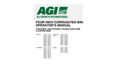 4` Corrugated Flat Bottom Bins- Brochure