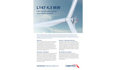 Lagerwey - Model L147-4.3MW - Ultimate Onshore Wind Turbine Platform - Brochure