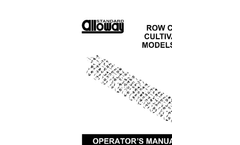 Row Crop Cultivators Manual