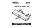 Alloway - Windrow Shredder - Manual