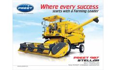 PREET - Model 987 Stellar - Self Propelled Combine Harvester Brochure