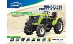 PREET - Model 2549 - 4WD 25 HP Tractor Brochure