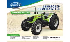 PREET - Model 9049 - 4WD 90 HP Tractor Brochure