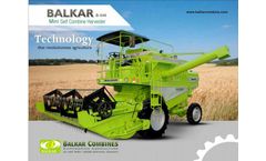Balkar - Model B-546 - Mini Self Combine Harvester - Brochure