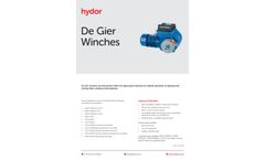 Hydor - Model GW10 100Nm - De Gier Winches - Datasheet