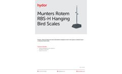 Hydor - Model RBS-H - Munters Rotem Hanging Bird Scales - Datasheet