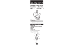 Galcon 9001D - Computerized Irrigation Controller - Installation & Operation Instructions Manual
