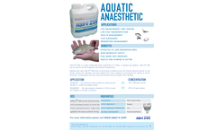 AQUI-S - Model 20E - Water Dispersible Liquid Anaesthetic for Finfish - Brochure