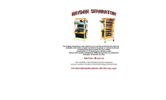 Hayden - Separator - Datasheet