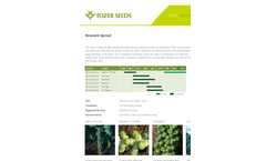 Tozer Seeds - Brussels Sprouts - Brochure