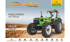 Indo Farm - Model 4175 DI - 4 Series - Tractor Brochure