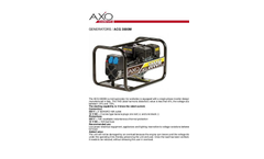 Model ACG 3000M - Worksite Petrol Generators Brochure