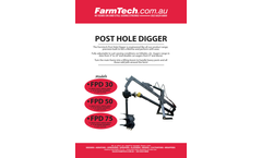 FarmTech - Post Hole Digger - Datasheet