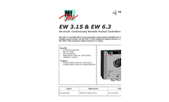 Model EW - Electronic Continuously Variable Manual Controllers Brochure