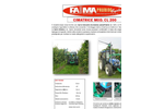 Fama - Model CL200 - Lopping Machines for Vineyard with Mowing Bars - Brochure