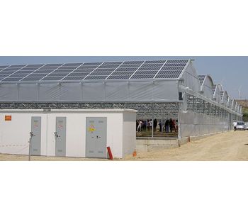 ININSA - Model P-9FV - Photovoltaic Multi-Span Greenhouse with Combined Roof