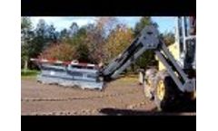 Gilbert GM-6 Brushcutter-mower mounted onto a folding boom arm Video