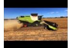 41 Ft (12.3m) Midwest Drapers on Claas Lexion Tera Trac Harvest Combines Video