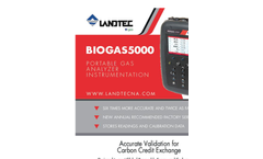 Landtec - Model BIOGAS 5000 - Portable Biogas Analyzer System - Brochure