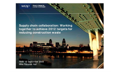 Supply chain collaboration: working together to achieve 2010 Presentations Brochure (PDF 1.32 MB)