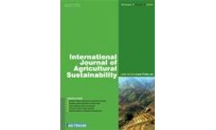 The International Journal of Agricultural Sustainability