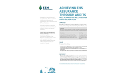 EHS Assurance Through Audits Brochure