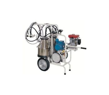 Tecnosac - Model TD MS Series - Two Engines Trolley Milking Machines