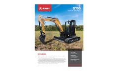 Sany - Model SY50U-Tier 4F - Small Excavator Brochure