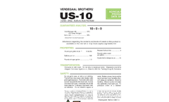 Verdegaal - Model US-28 - Urea Sulfuric Acid Fertilizer Brochure