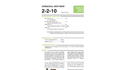 Verdegaal - Model 2-2-10 - Urea Sulfuric Acid Fertilizer Brochure