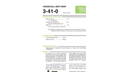 Verdegaal - Model 3-41-0 - Urea Sulfuric Acid Fertilizer Brochure