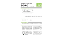 Verdegaal - Model 5-26-0 - Urea Sulfuric Acid Fertilizer Brochure