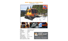 Tucker-Terra / Sno-Cat - Model 2000Xtra Lite - Over Snow Vehicle Brochure