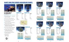 Quiet One - Model Pro Series - Aquarium Pumps- Brochure