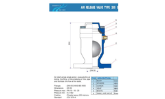 EVDOS - Model Type 200 - Double Action Air Relief Valve - Brochure