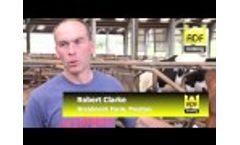 Robert Clark talks about the ADF Milking system installed on his farm Video