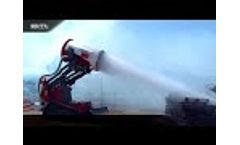 Firefighting Robot TAF35 vs. Palette Fire (Fire class A) - Video