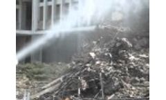 Demolizione demolition dust suppression staubbindemaschine - Video
