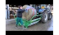 Hustler SL-350 Chained Bale Feeder Video
