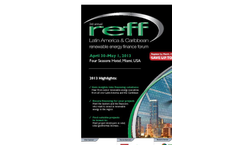 3rd Annual REFF-LAC 2013 - Brochure