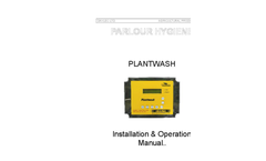 Plantwash - Automatic Parlour Control Box Manual