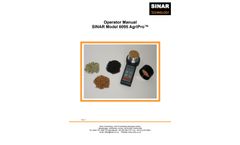 Sinar AgriPro 6095 Seed and Grain Moisture Analyser - Manual
