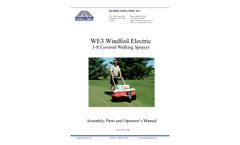 Windfoil Turf Elec - Model WE3 - Walk Behind Sprayers - Brochure