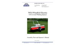 Windfoil Turf Elec - Model WE4 - Walk Behind Sprayers  - Brochure