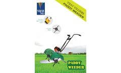 Two Row Wet Land Paddy Weeder - Brochure