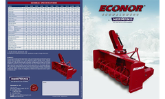 Econor Plus  - Model E48-200, E54-220, E60-220, E66-220 - Snow Blowers - Brochure