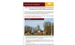 Wind and Solar installation solutions Leaflet