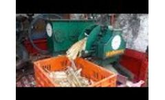 Juice shop Sugarcane Crusher - Video